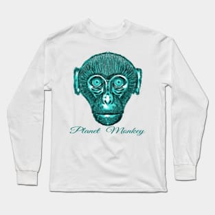 Bored Ape on Planet Monkey Long Sleeve T-Shirt